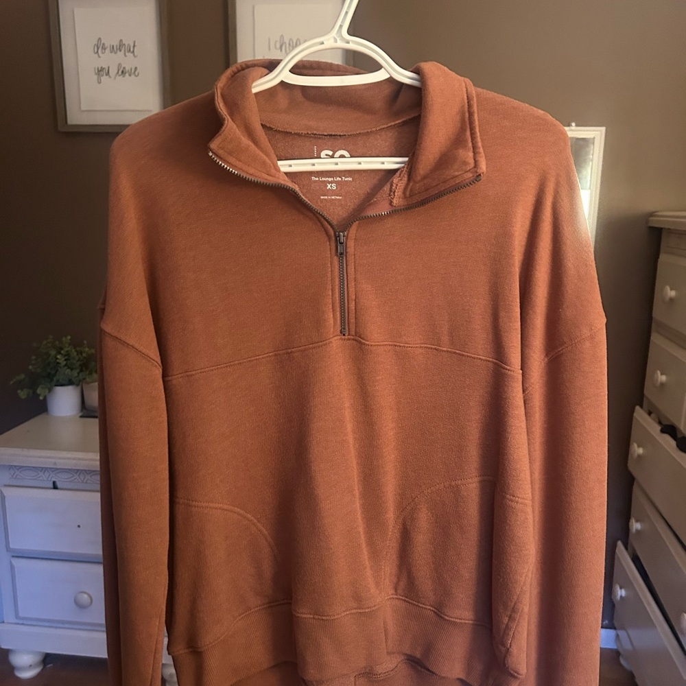 Cute Comfy  Half-Zip Sweater